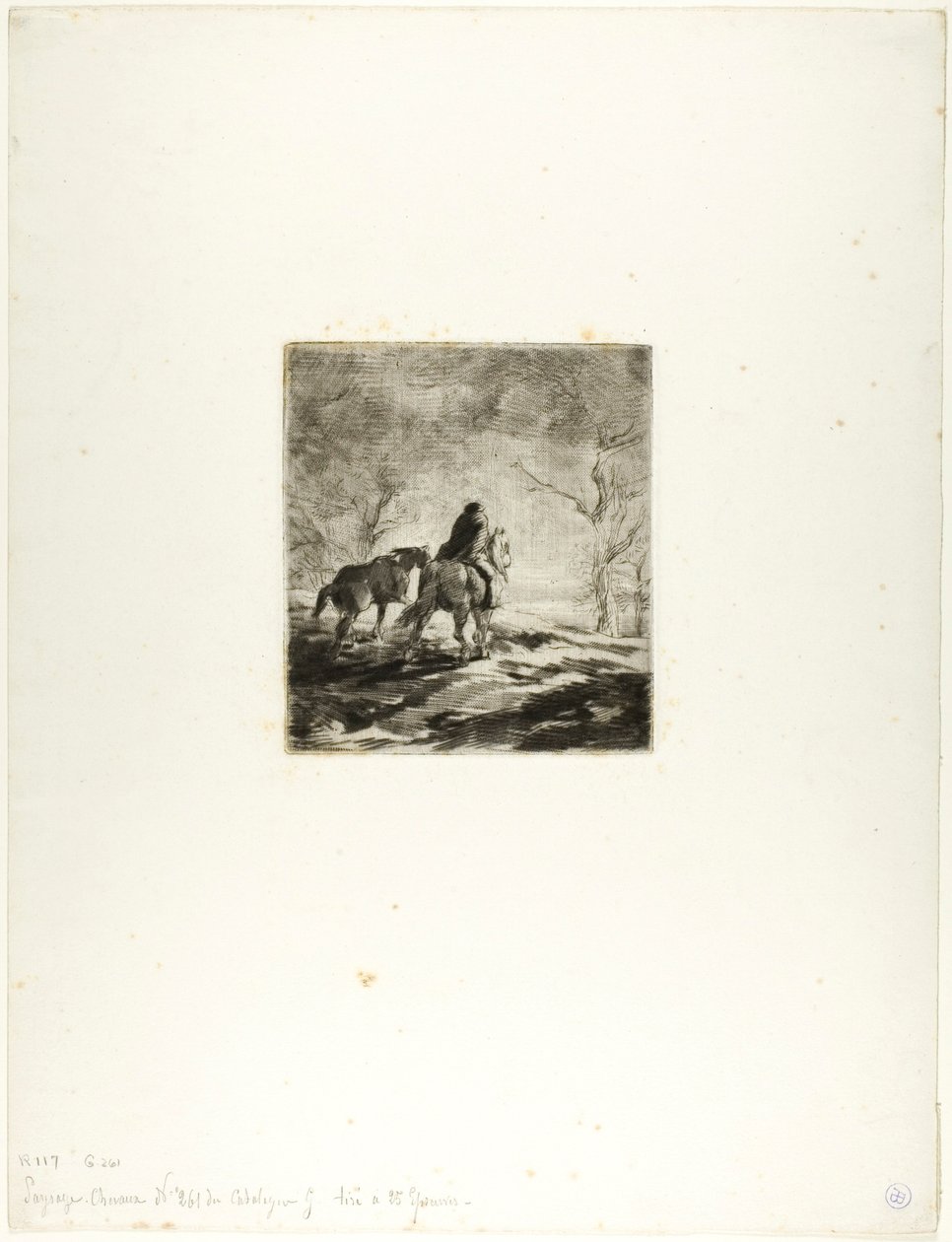 Viajante a Cavalo de Charles Emile Jacque