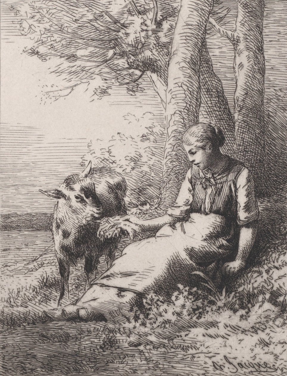 Uma Amizade, 1867., 1867. de Charles Emile Jacque