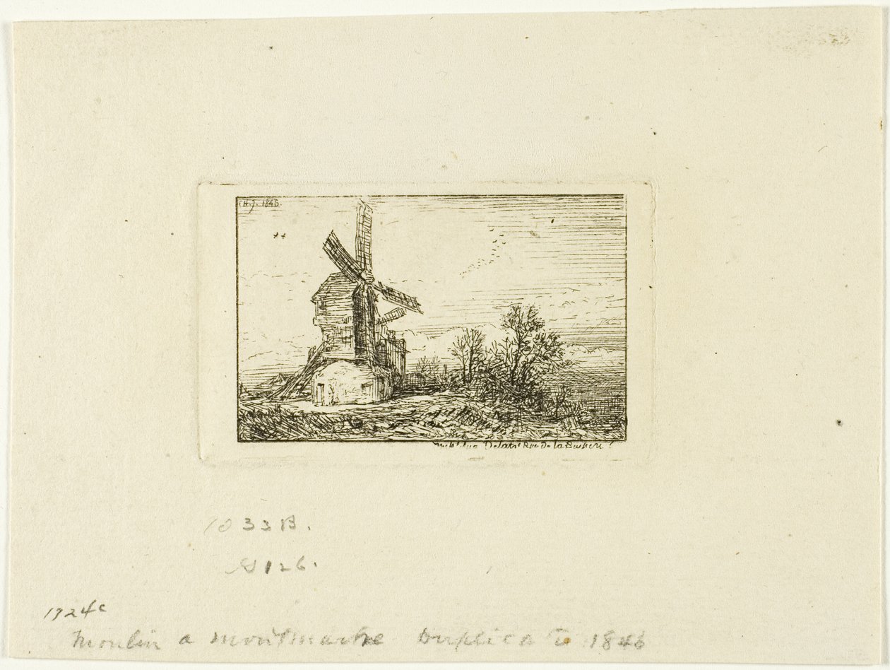 Moinho de vento de Charles Emile Jacque