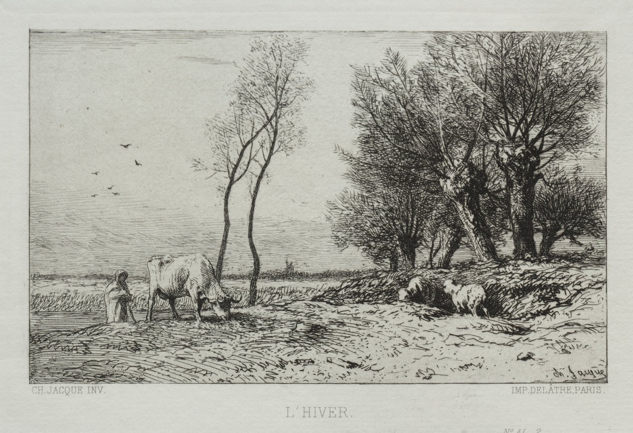 Inverno. de Charles Emile Jacque