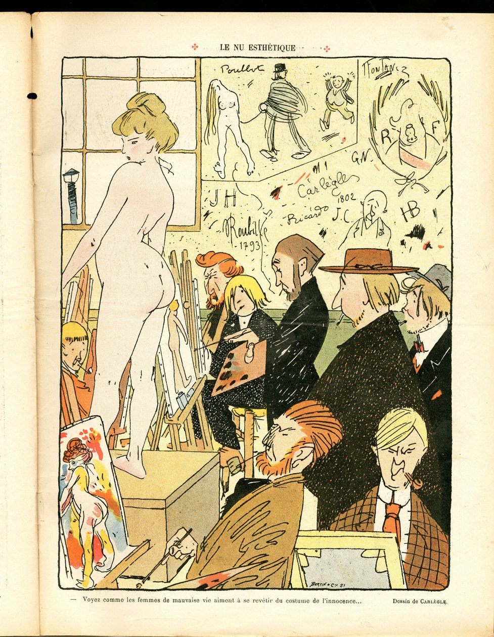 O nu estético (ilustração) de Charles Emile called Carlegle Egli