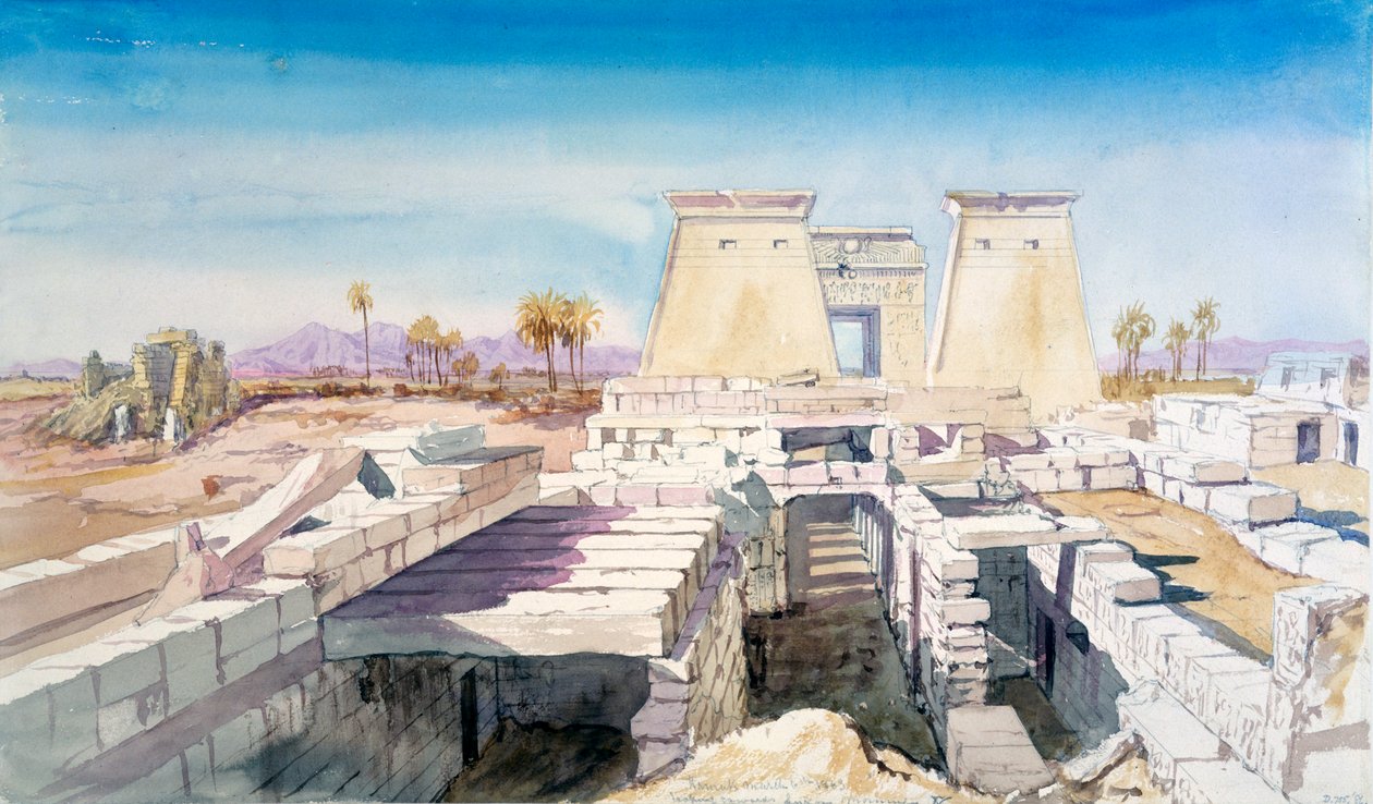 Karnak, Egito, 1863 de Charles Émile de Tournemine
