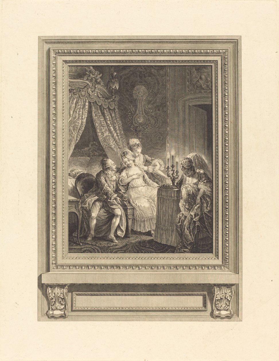 A noite de Charles Emmanuel Patas after Charles Eisen