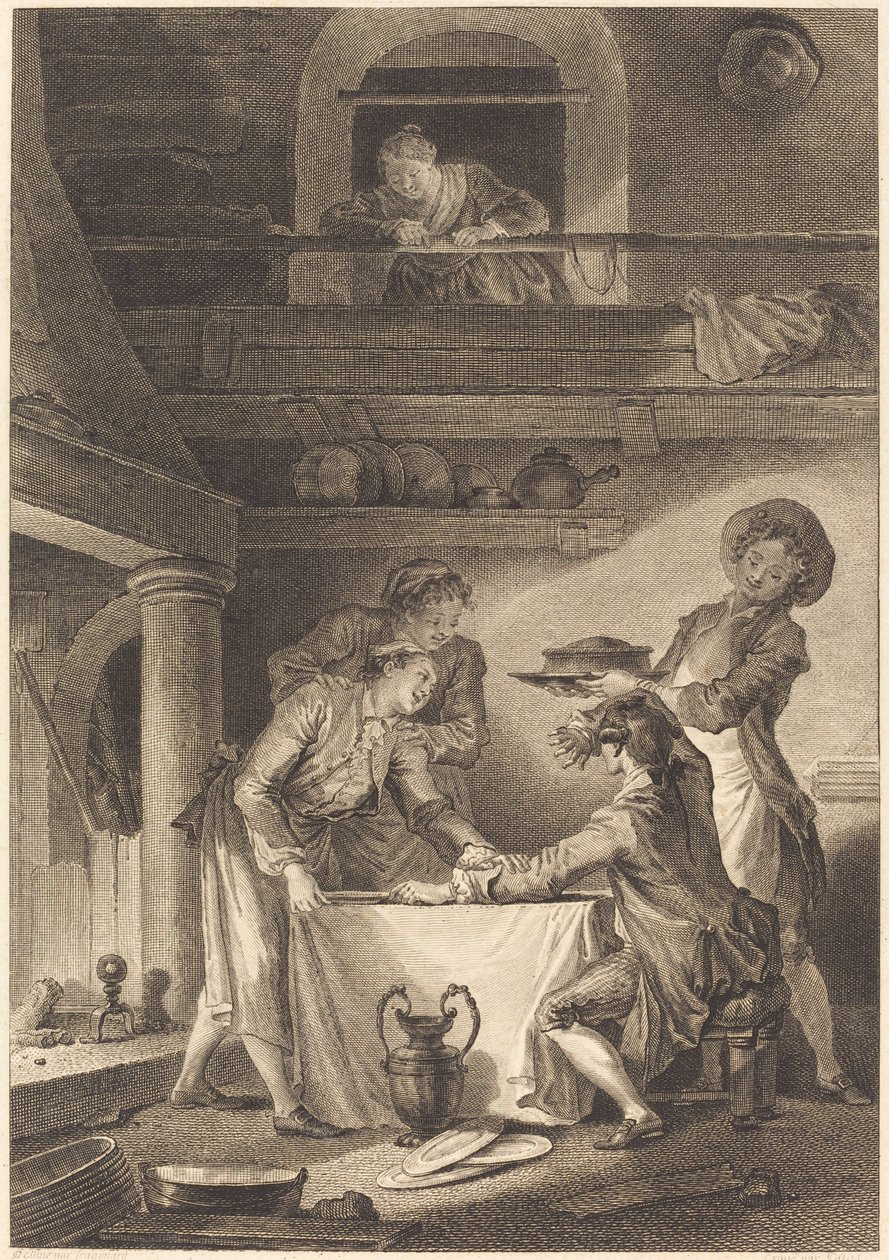 Patê de enguia de Charles Emmanuel Patas after Jean Honoré Fragonard