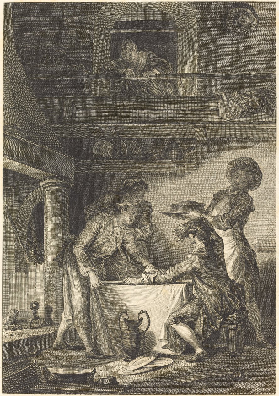Patê de enguia de Charles Emmanuel Patas after Jean Honoré Fragonard