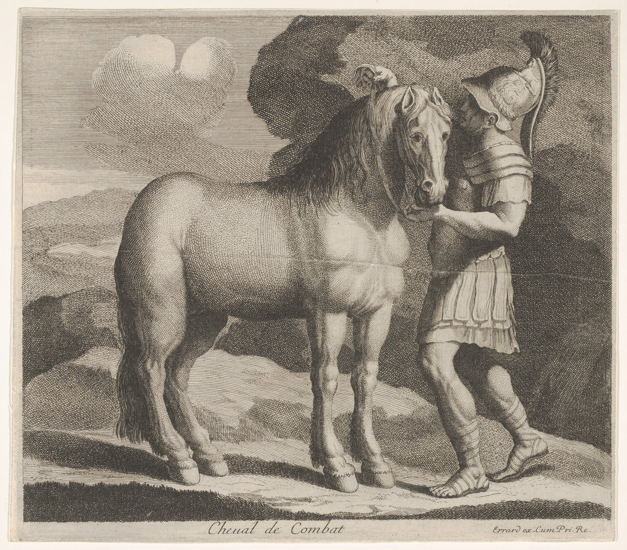 Cavalo de luta. de Charles Errard le fils