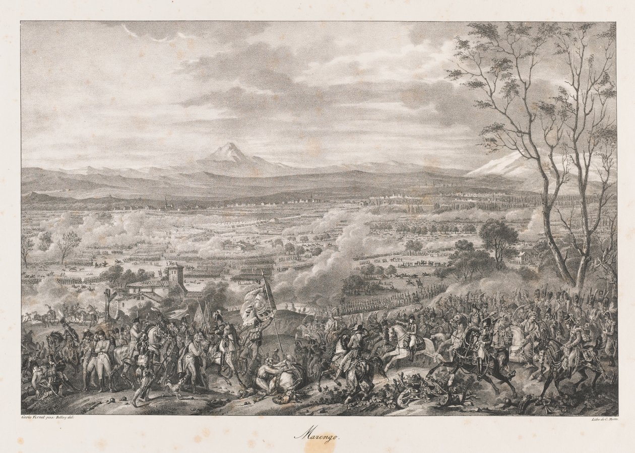 Maringo, início do século XIX (litho) de Charles Etienne Pierre Motte
