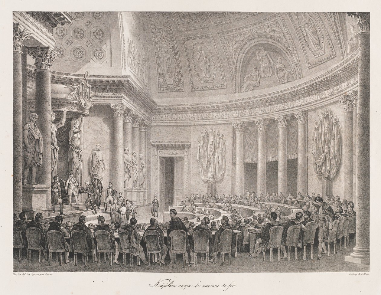 Napoleão Aceitando a Cruz de Ferro, início do 19º ano
século de Charles Etienne Pierre Motte
