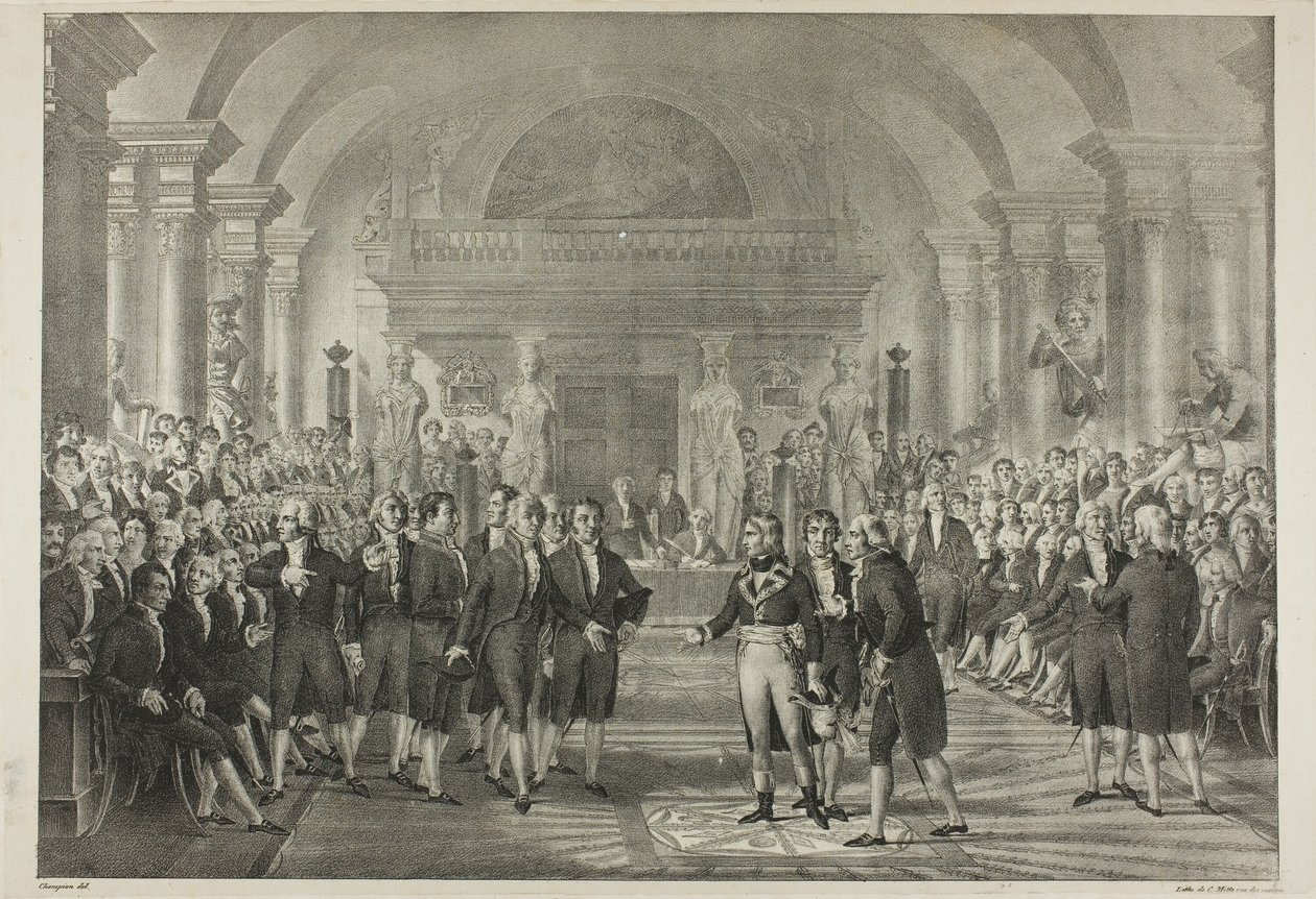 Napoleão na Câmara dos Deputados, da Vida Política e Militar de Napoleão de Charles Etienne Pierre Motte