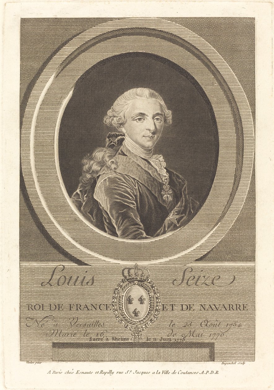 Luís XVI, rei da França de Charles Eugene Duponchel
