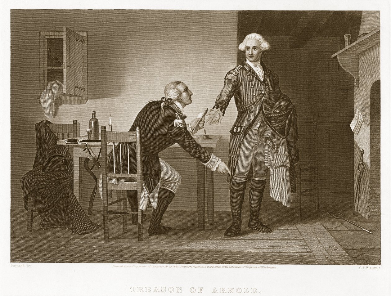 Traição de Arnold, pub. 1874 de Charles F. Blauvelt