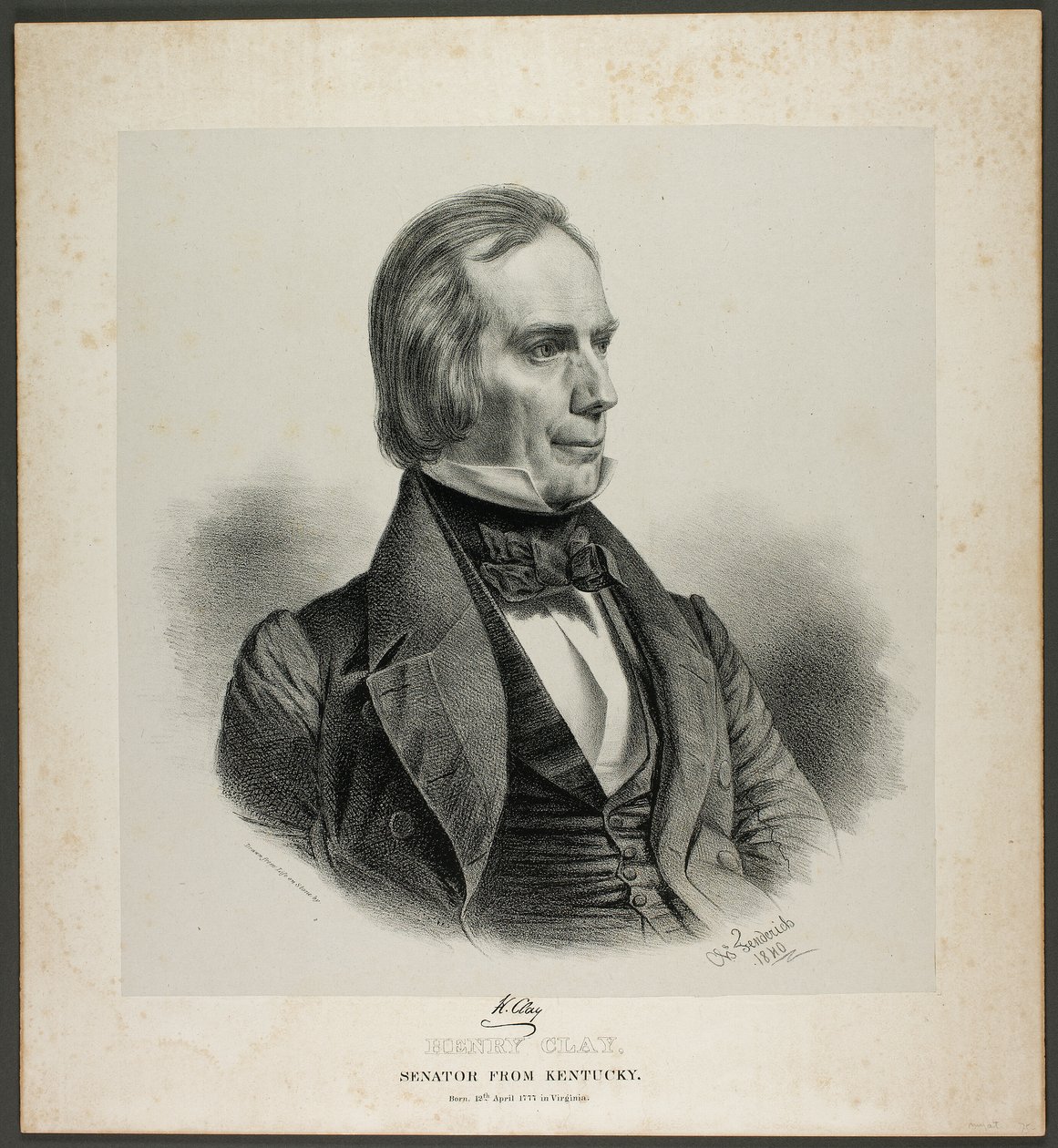 Henry Clay, senador de Kentucky de Charles Fenderich