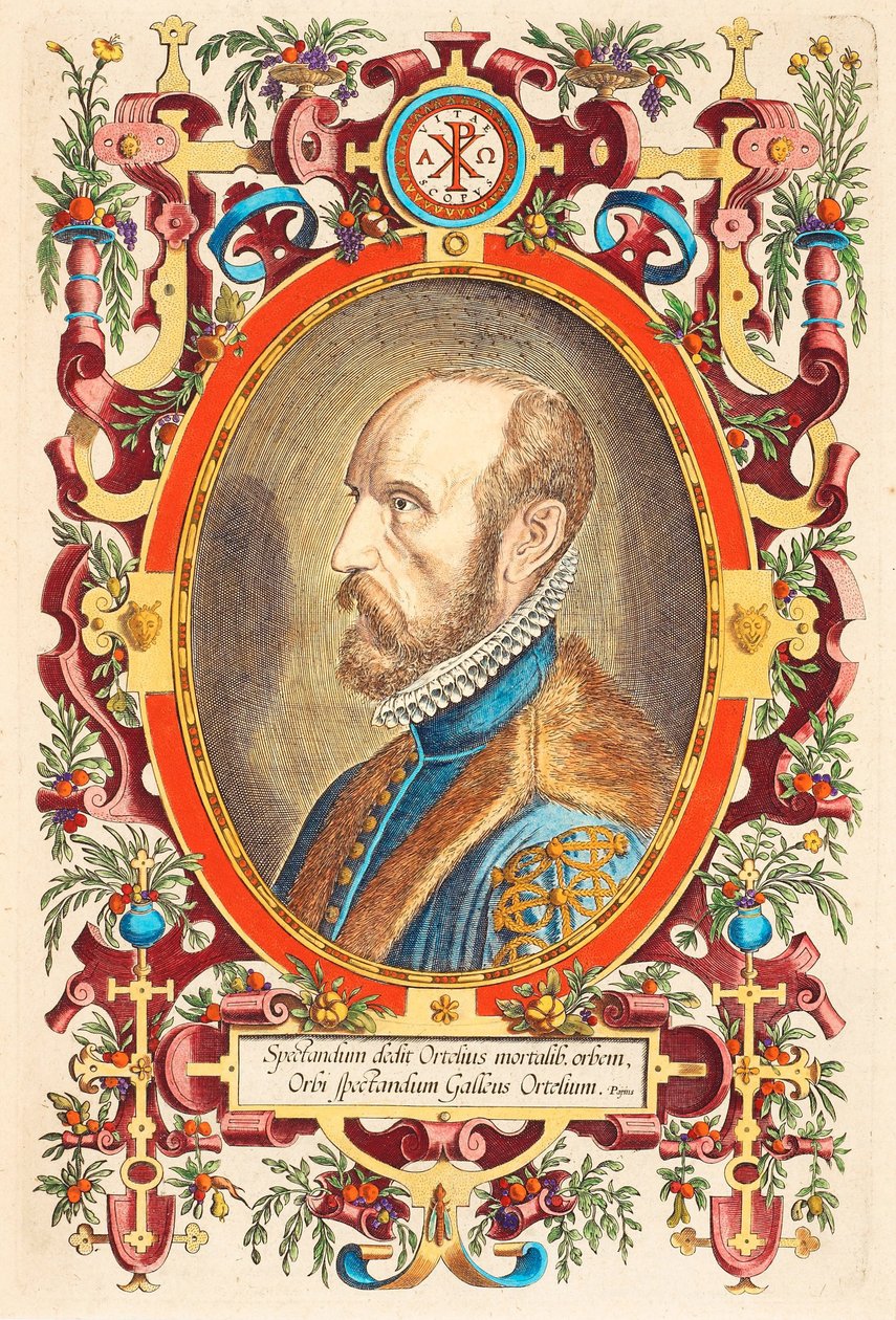 De 1527-1598 retrato de Abraham: Velho Mundo, 1579 de Charles Fenderich