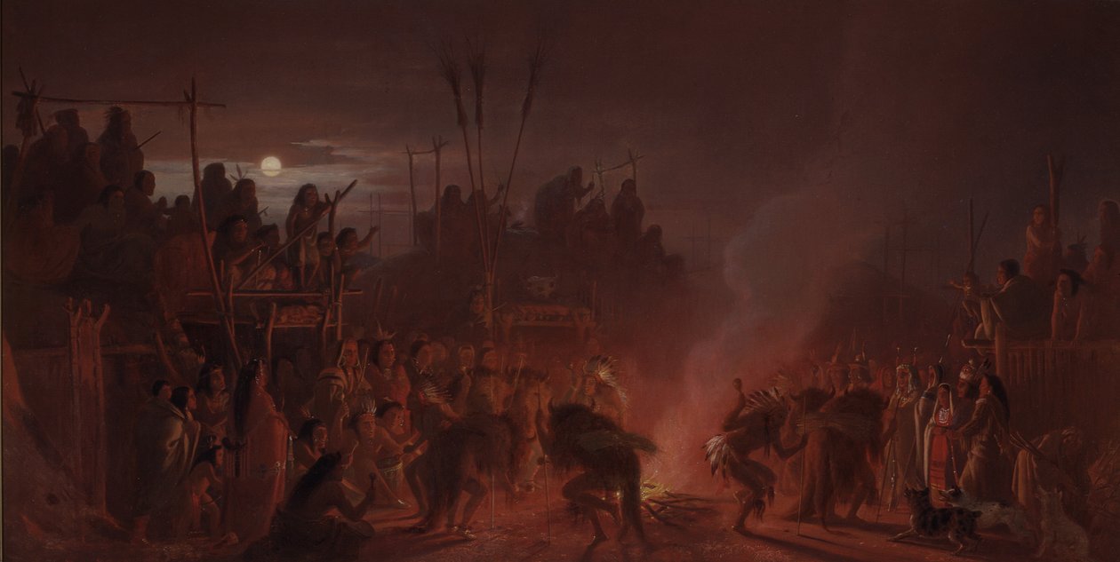 A dança do búfalo de Charles Ferdinand Wimar