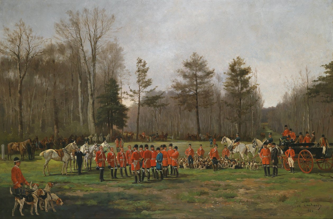 Antes da Caça à Raposa de Charles Fernand de Condamy