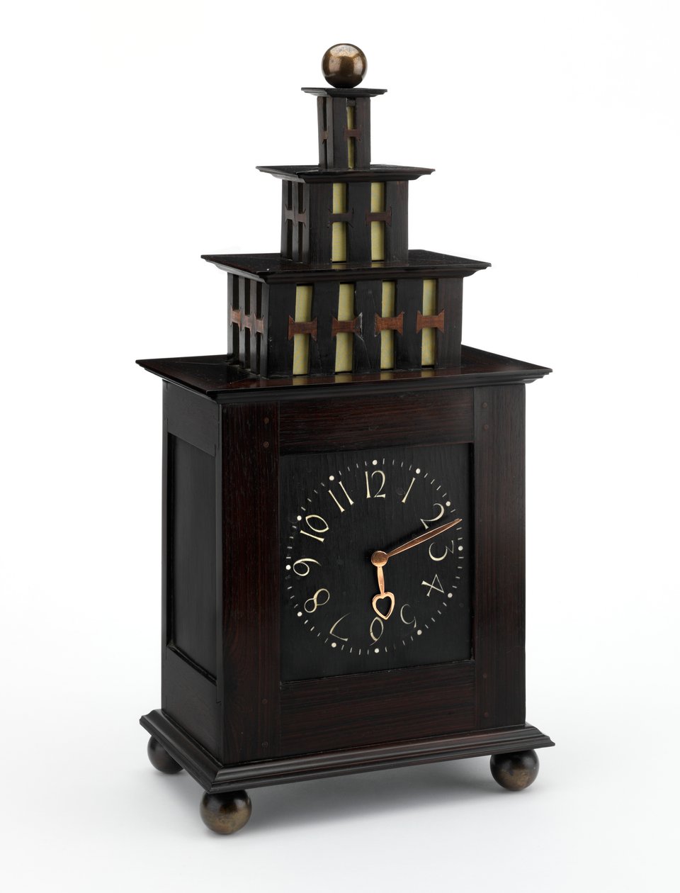 Relógio, 1903-06 (ébano e marfim) de Charles Francis Annesley Voysey