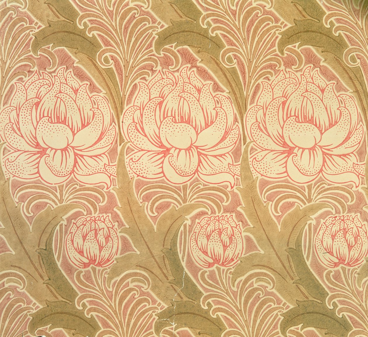 Papel de parede desenhado por Voysey, Victorian de Charles Francis Annesley Voysey