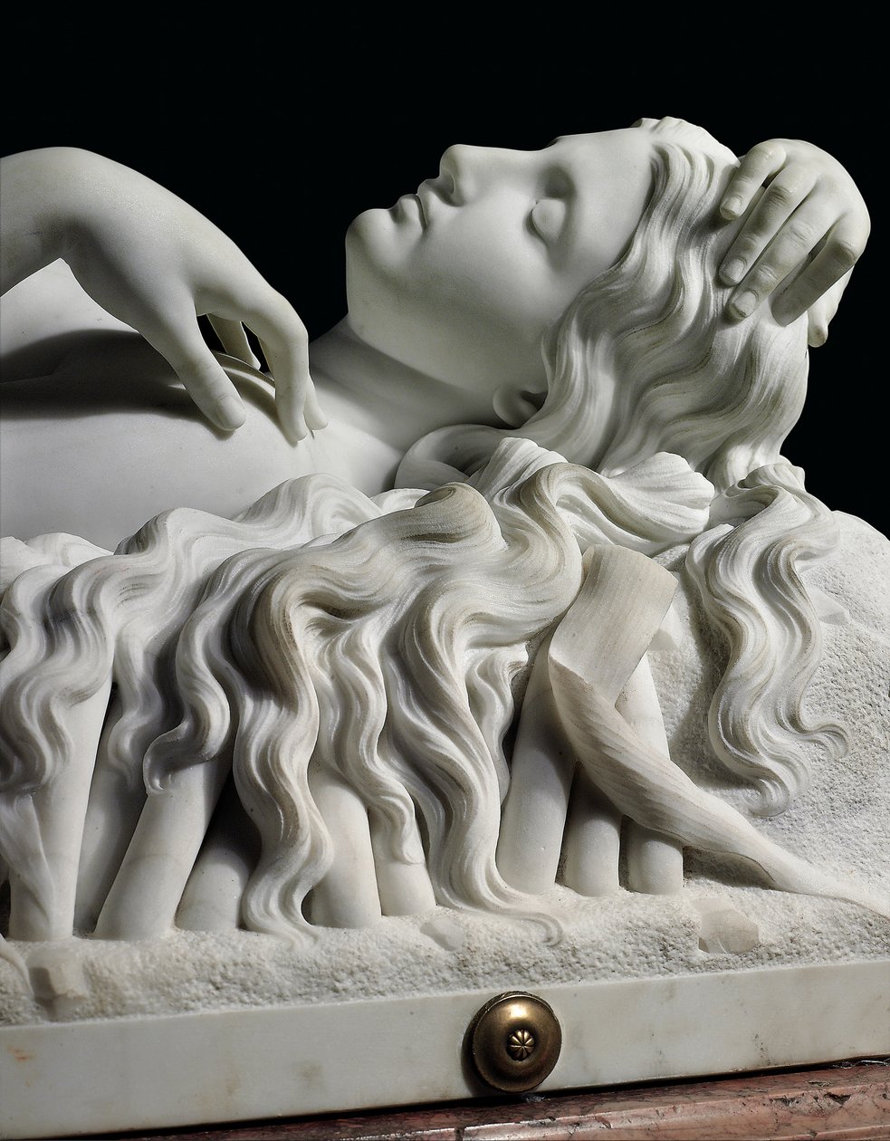 Uma figura em tamanho natural de Rhodopis no pedestal, 1862 de Charles Francis Fuller