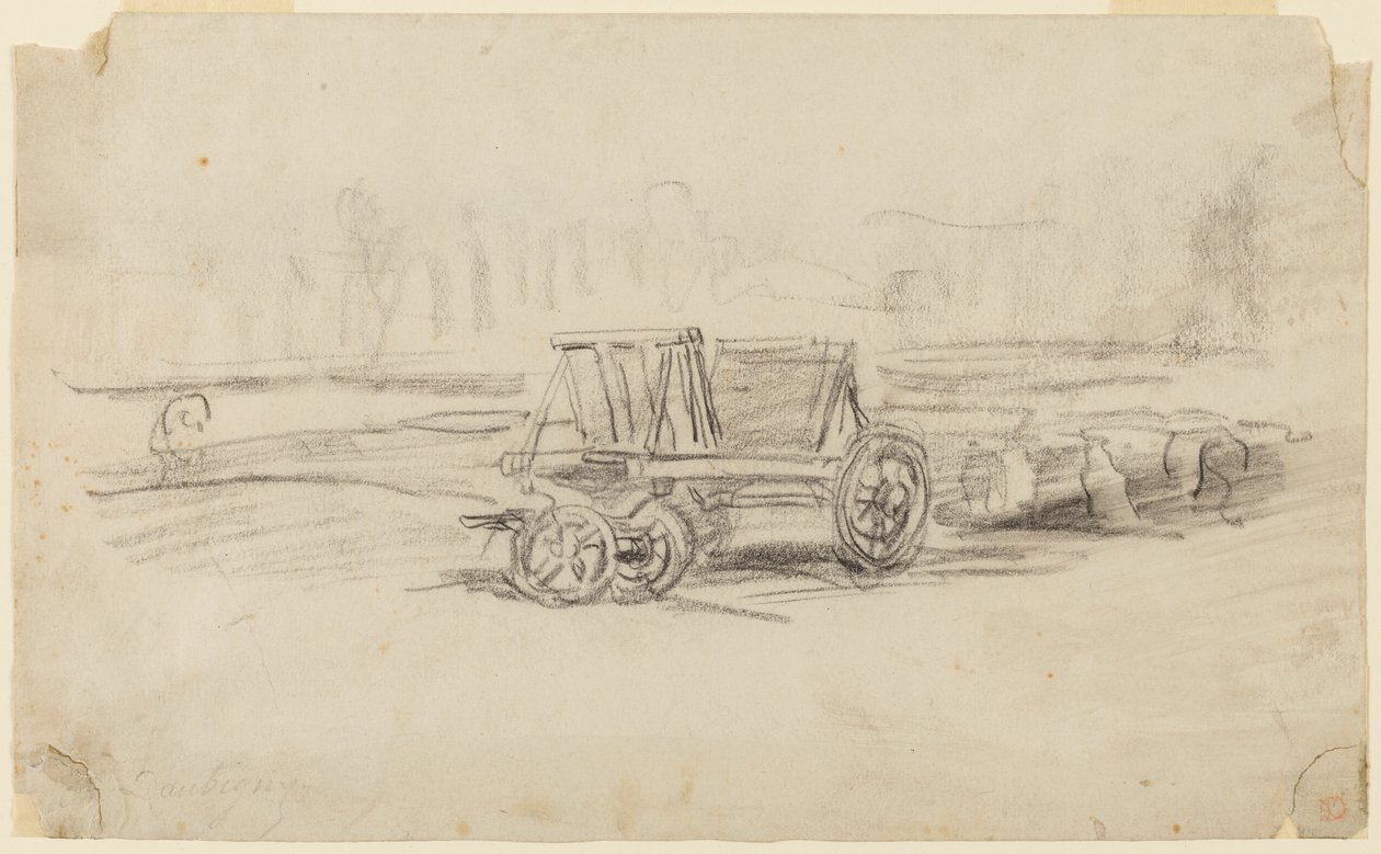 Uma carroça de fazenda de Charles Francois Daubigny