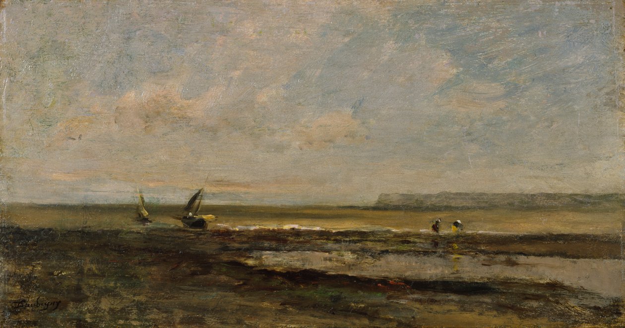 Cena de praia de Charles Francois Daubigny