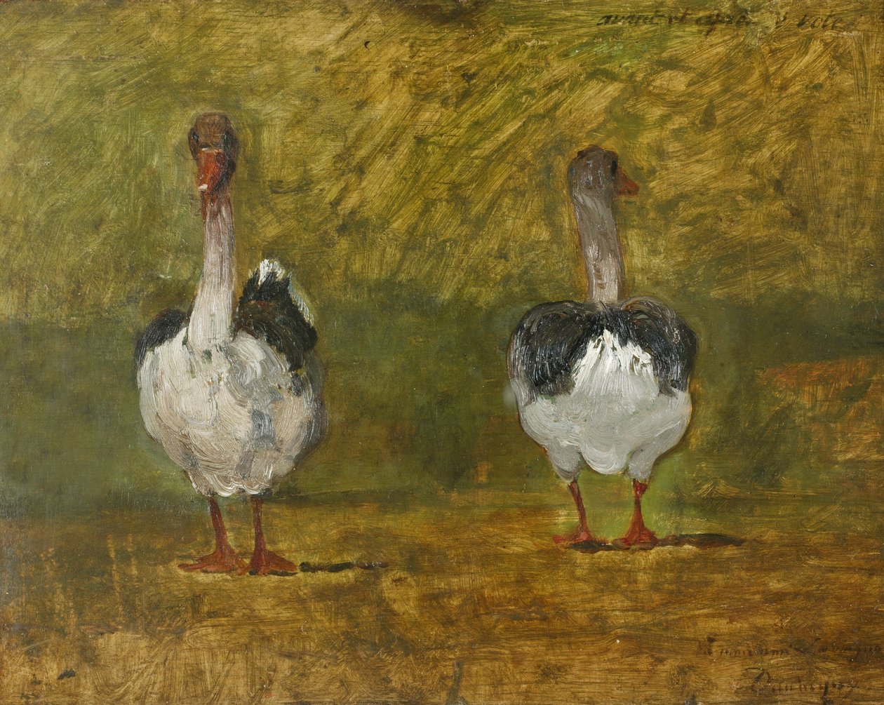 Antes e depois da votação (óleo sobre painel) de Charles Francois Daubigny