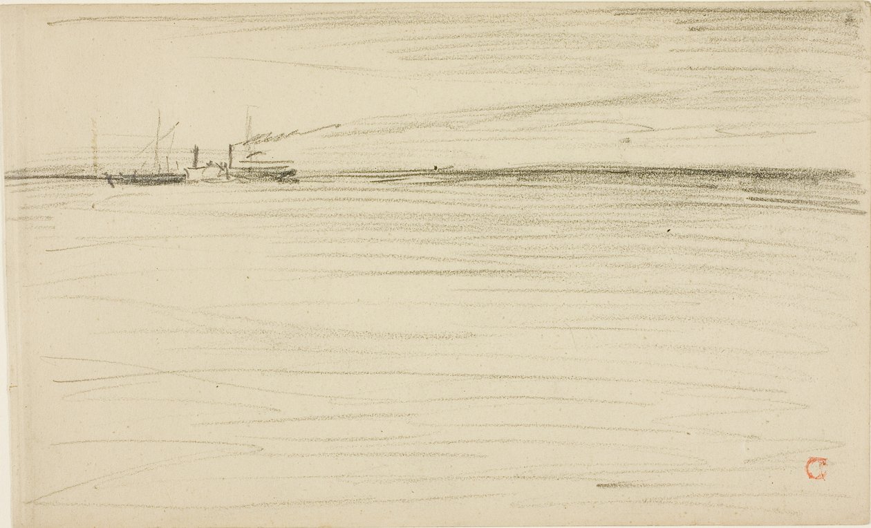 Atravessando o canal de Charles Francois Daubigny