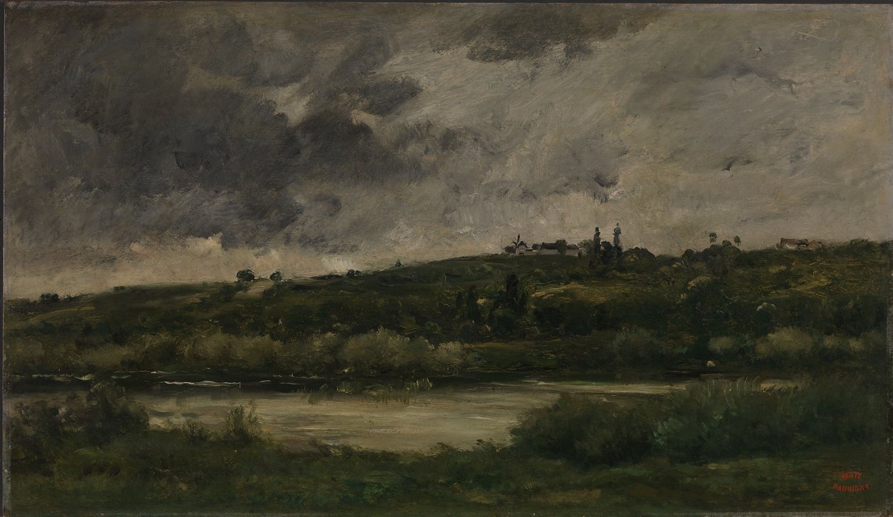 Paisagem fluvial de Charles Francois Daubigny