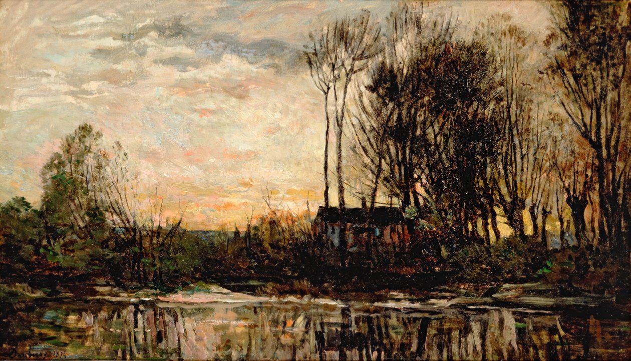 Noite em Bas Meudon, 1874 de Charles Francois Daubigny