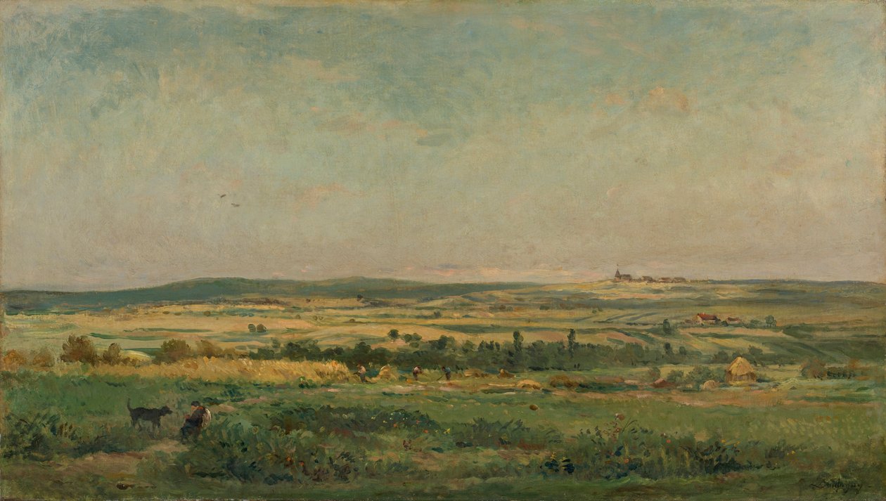 colheita de grãos de Charles Francois Daubigny