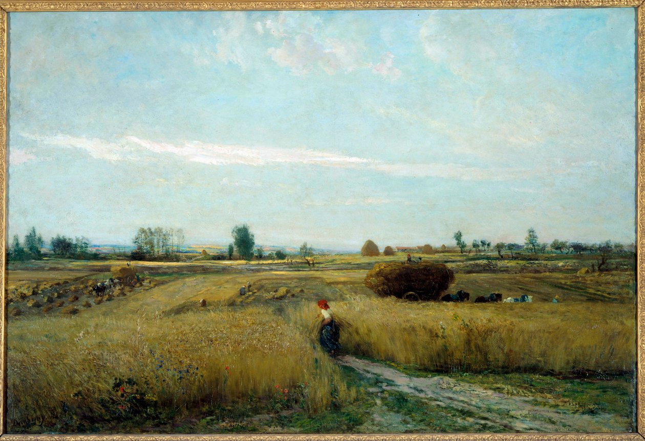 Colheita de pintura de Charles Francois Daubigny de Charles Francois Daubigny