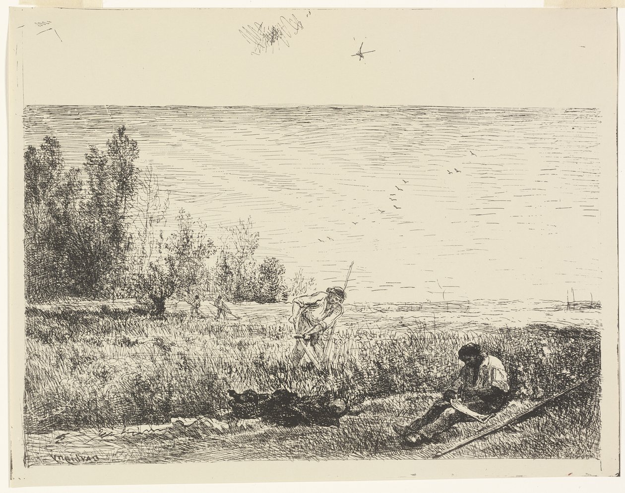 Ceifa de Charles Francois Daubigny