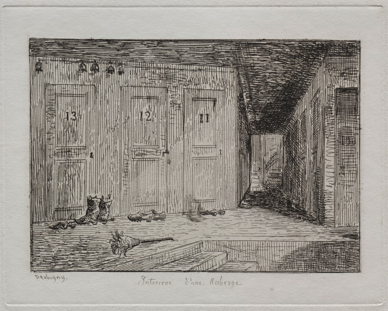 Interior de uma pousada, 1861. de Charles Francois Daubigny