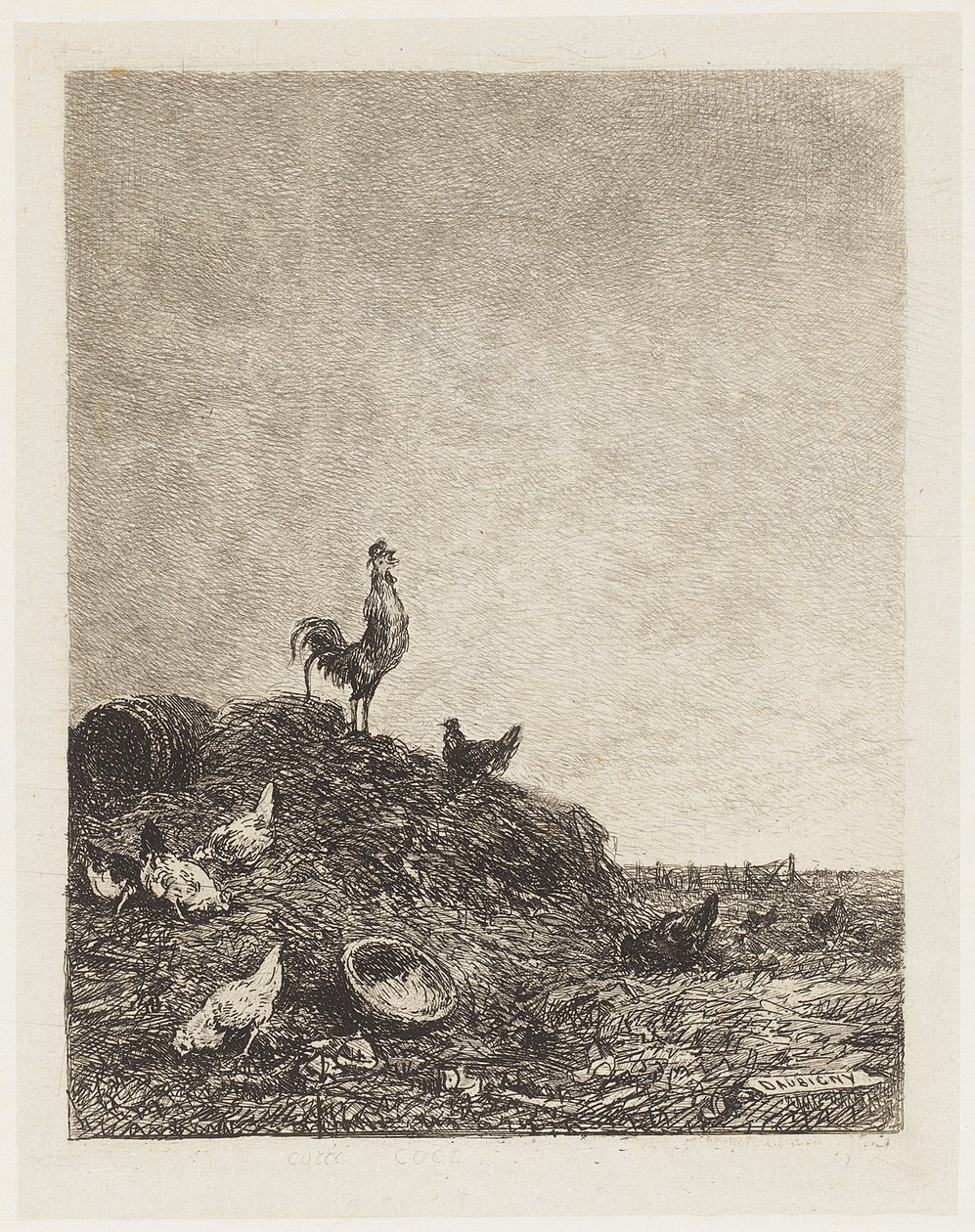 A Canção do Galo de Charles Francois Daubigny