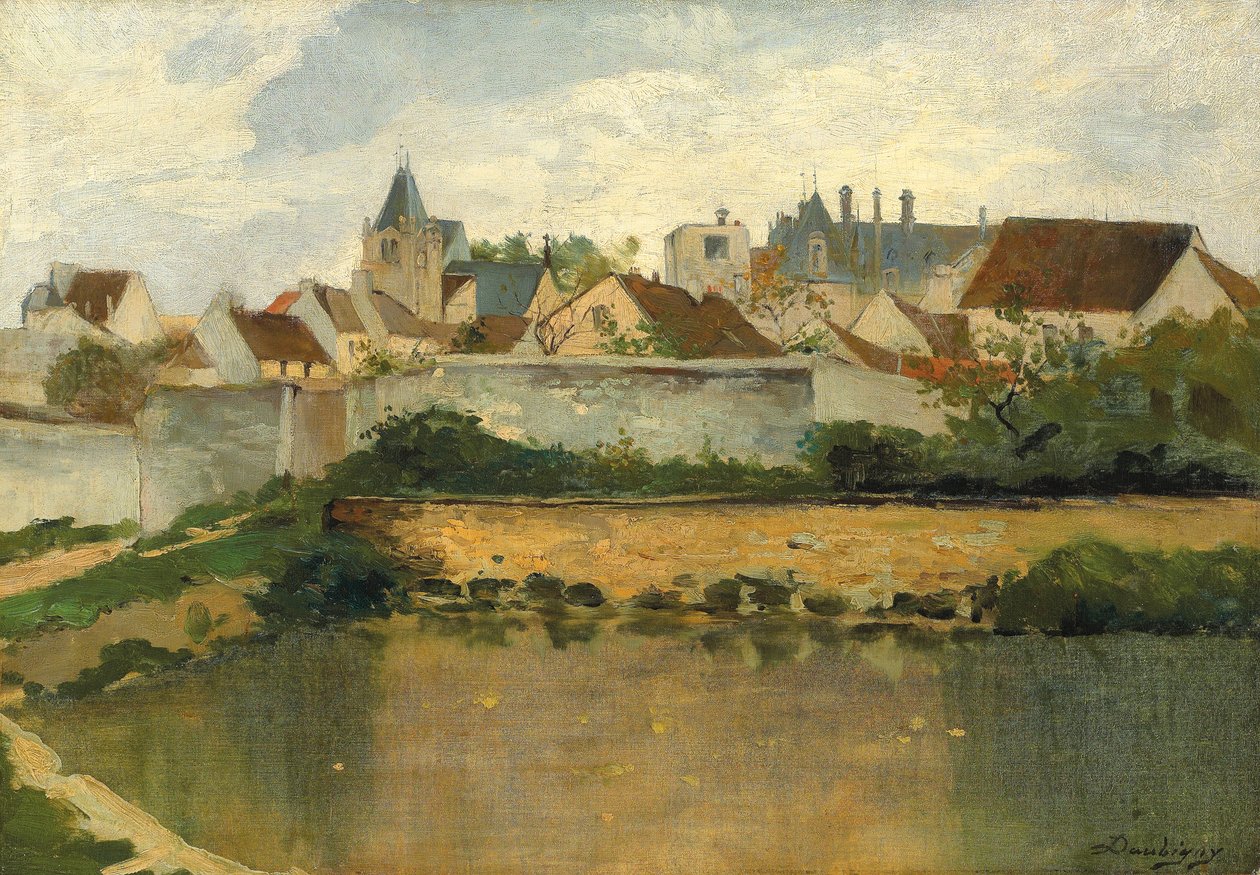 A aldeia, Auvers-sur-Oise de Charles Francois Daubigny