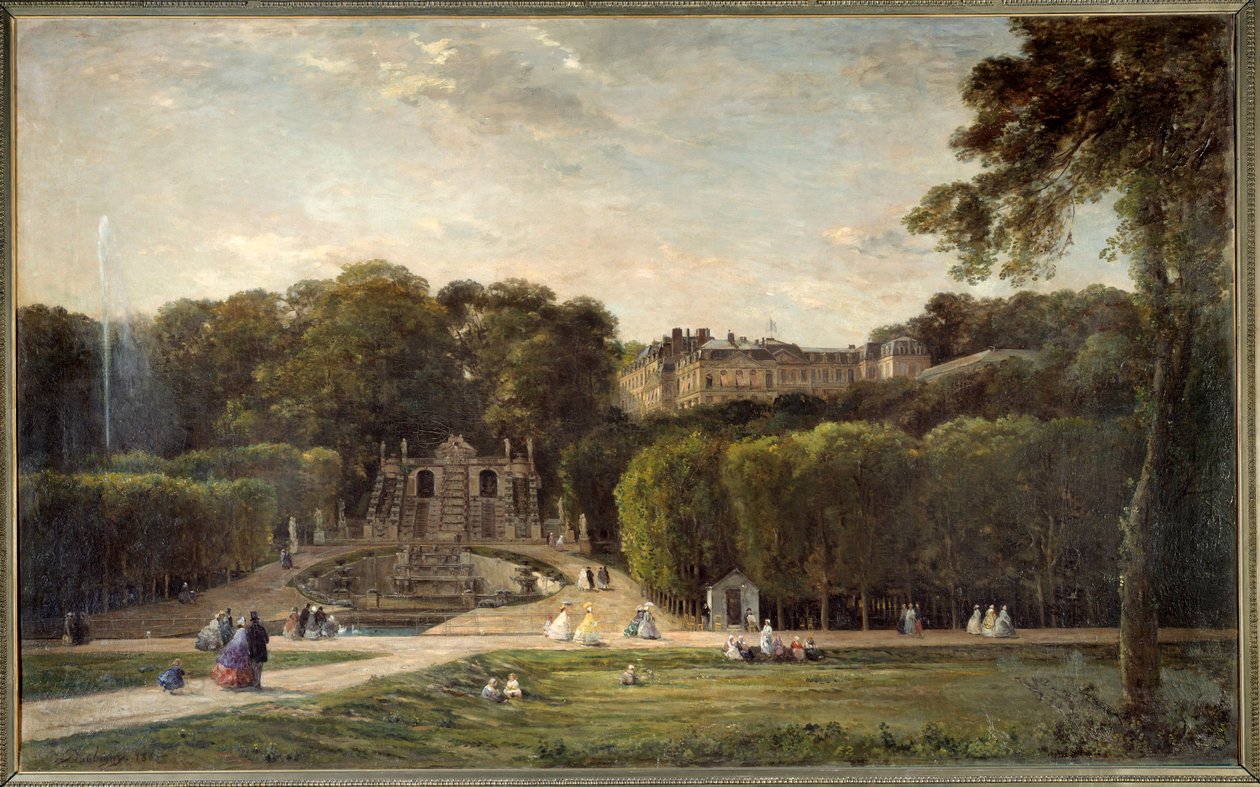 Le parc de Saint Cloud Painting de Charles Francois Daubigny (1817-1878) 1865 Sun. 1,24x2,01m. Chalons sur Marne, museu municipal de Charles Francois Daubigny