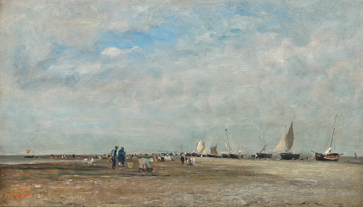 Colecionadores de moluscos, Trouville de Charles Francois Daubigny