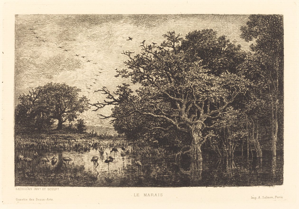 Pântano de Charles Francois Daubigny