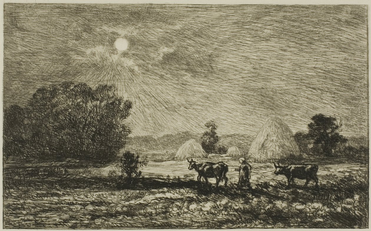 Luar em Valmondois de Charles Francois Daubigny