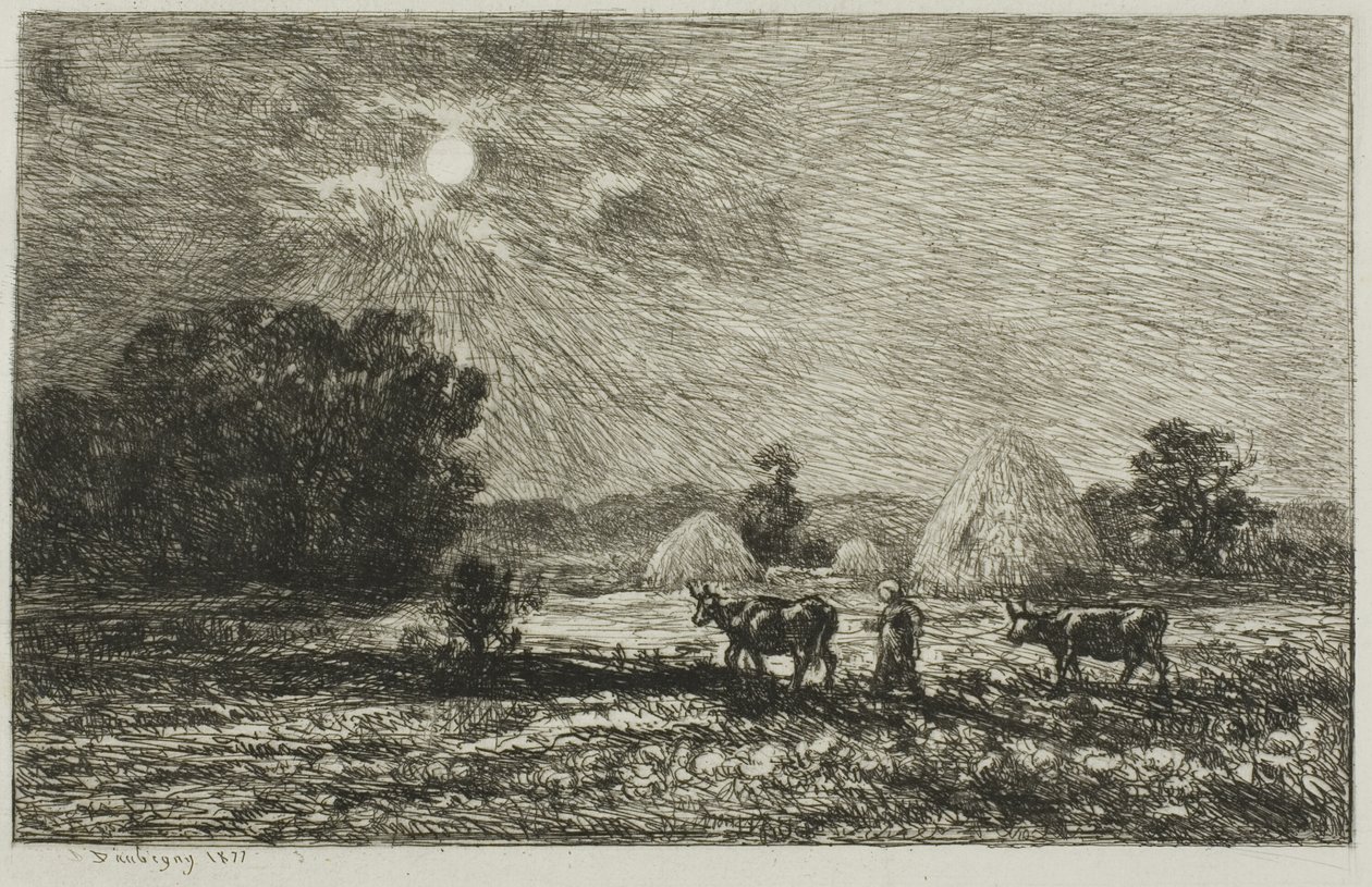 Luar em Valmondois de Charles Francois Daubigny