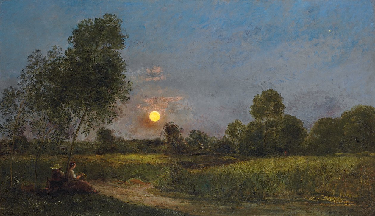 Nascer da Lua, 1878 de Charles Francois Daubigny