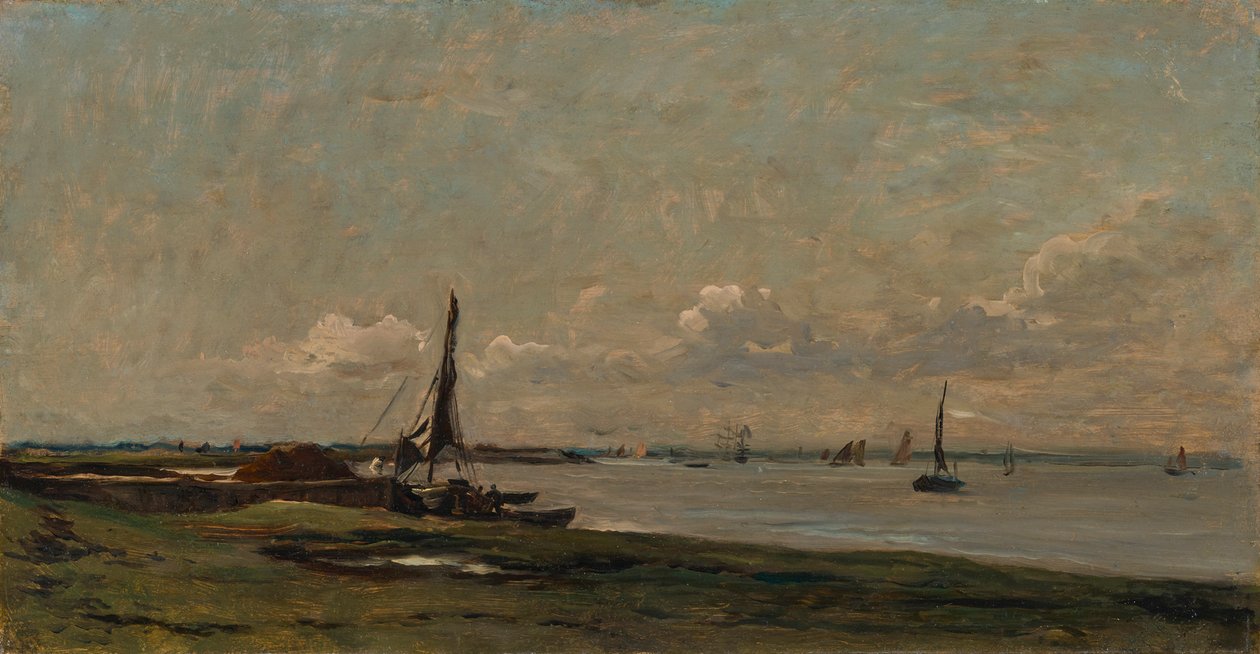 Estuário do Tamisa de Charles Francois Daubigny