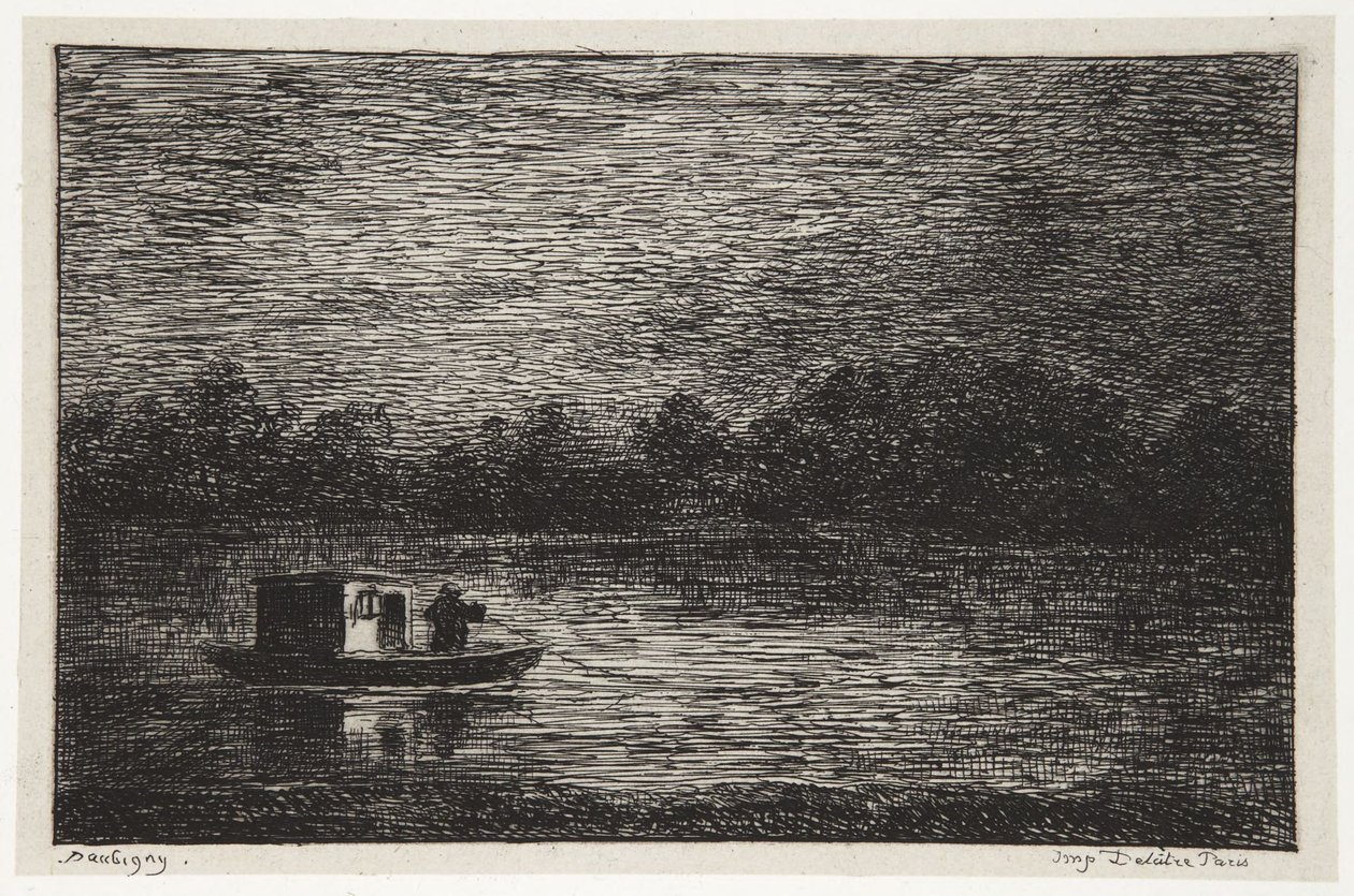 Viagem nocturna de Charles Francois Daubigny