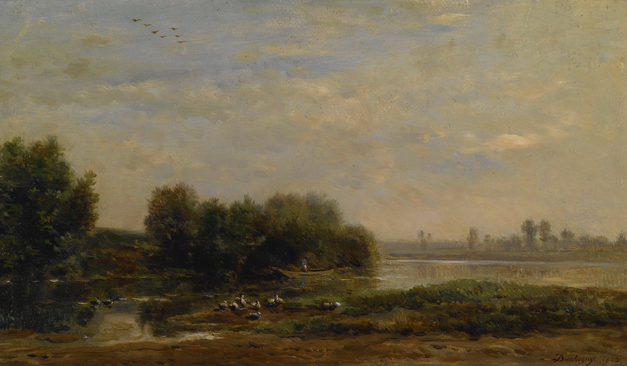 No Oise de Charles Francois Daubigny