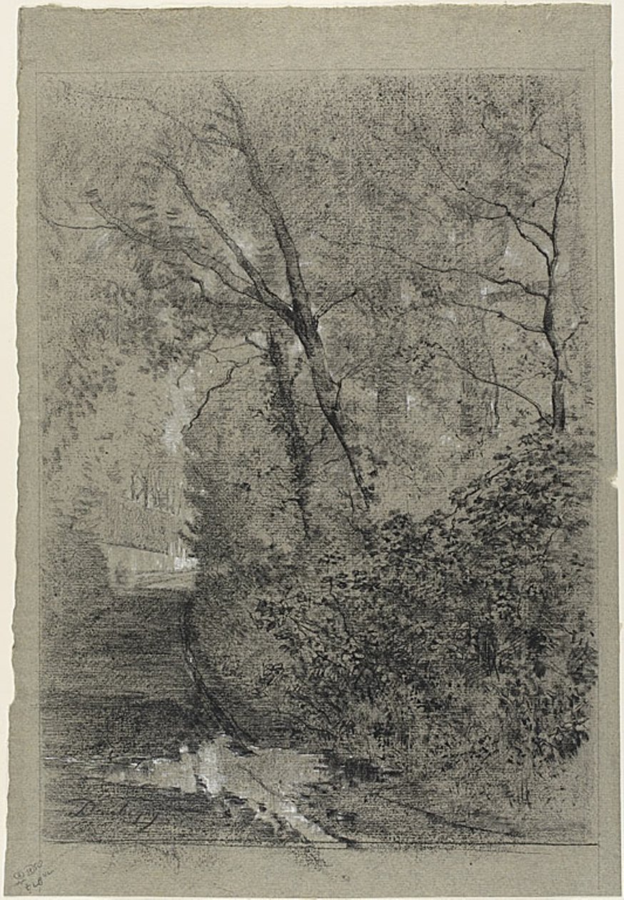 Caminho na floresta de Charles Francois Daubigny