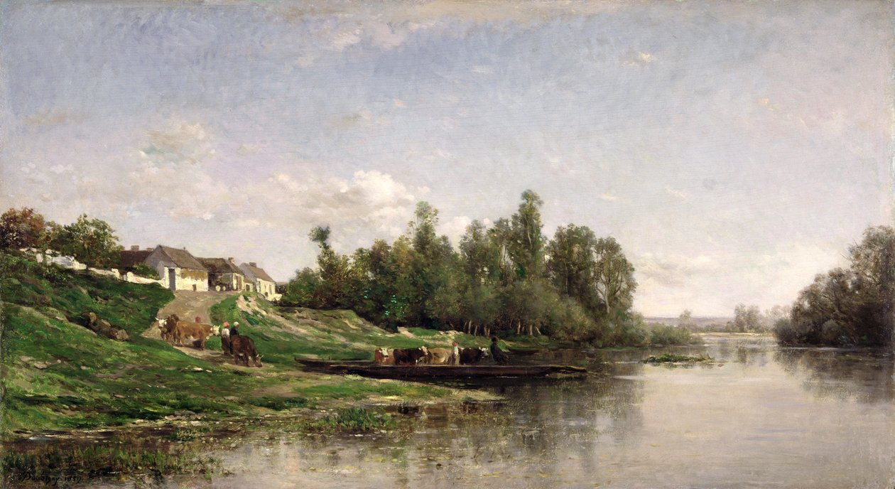 Cena do rio, 1859 de Charles Francois Daubigny