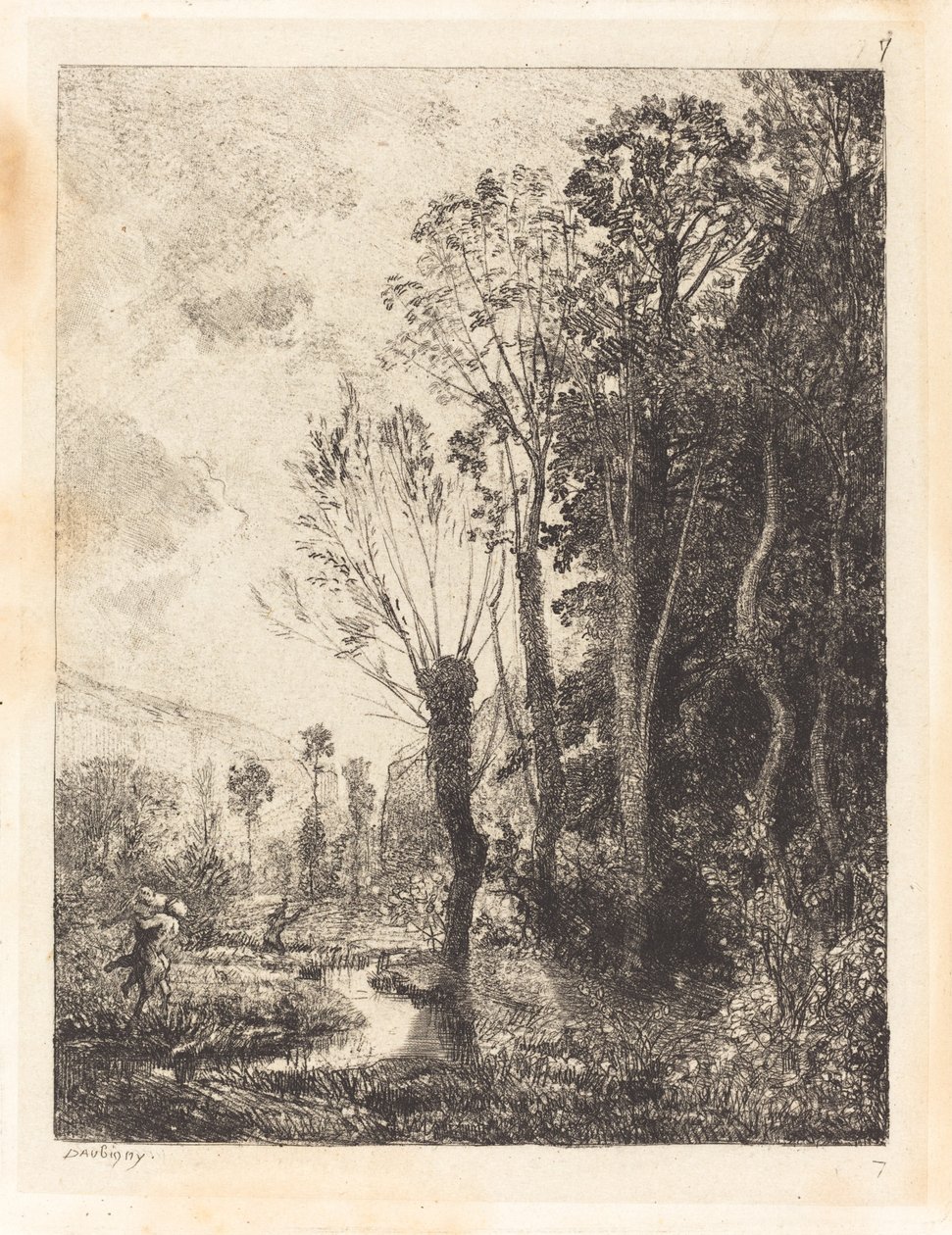 Sátiro (O Sátiro) de Charles Francois Daubigny