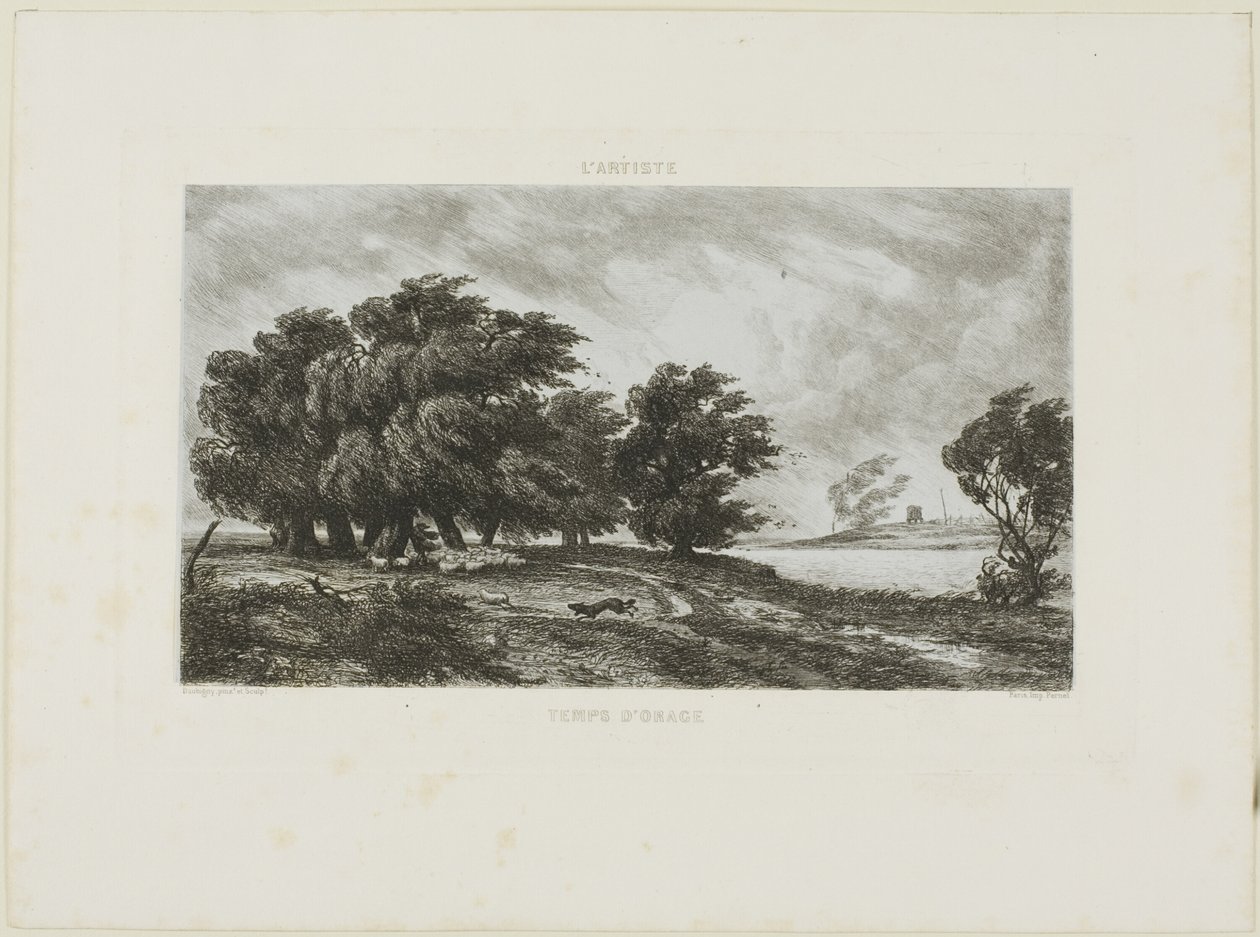 Tempo tempestuoso de Charles Francois Daubigny