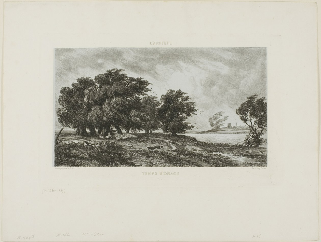 Tempo tempestuoso de Charles Francois Daubigny