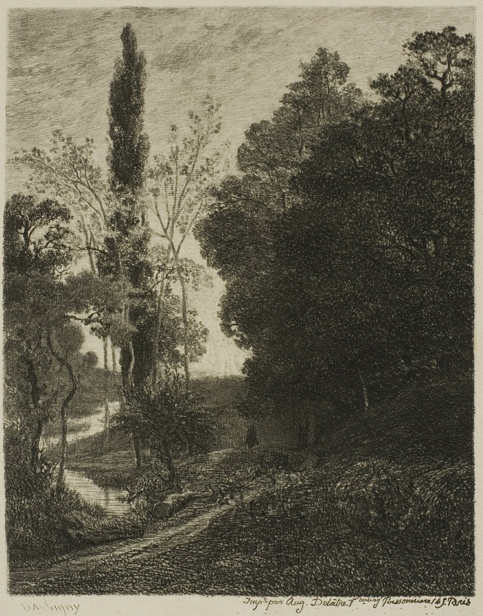 Os bancos do primo de Charles Francois Daubigny