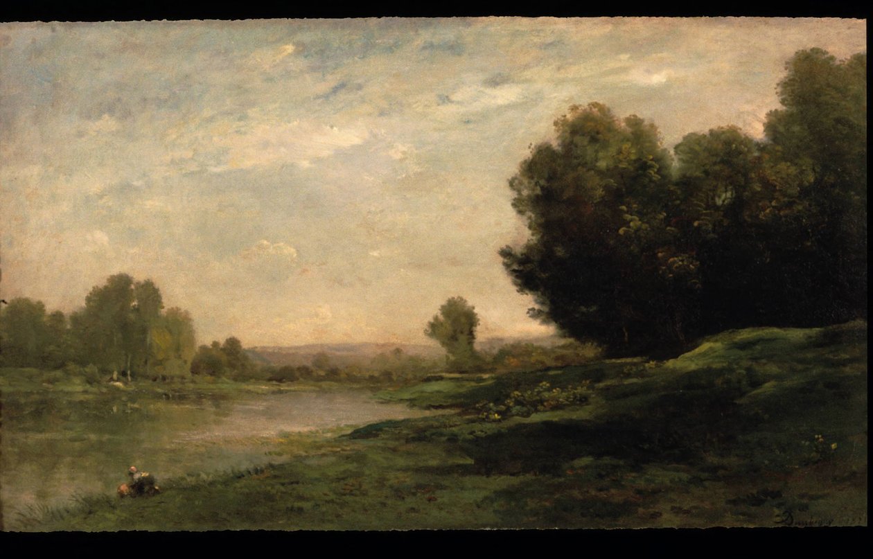 As margens do Oise de Charles Francois Daubigny
